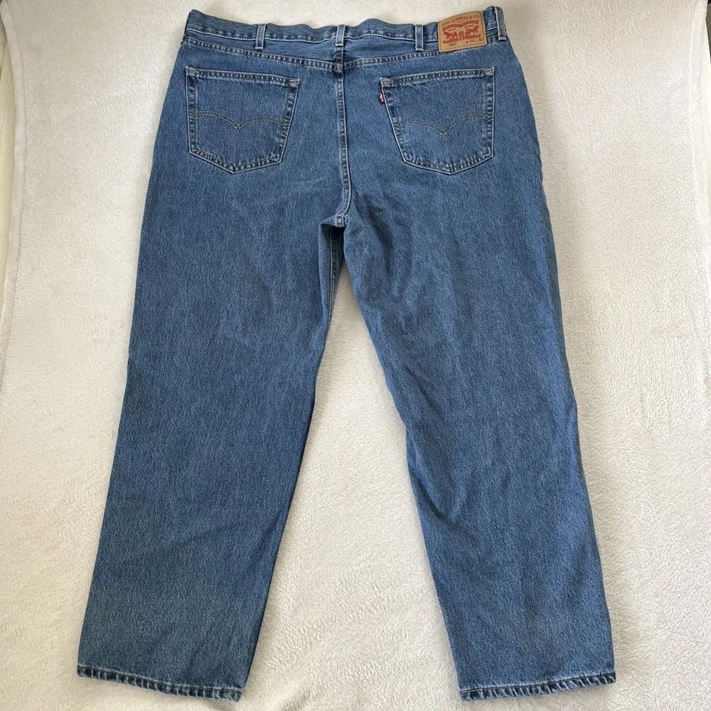 Levis 550 Relaxed Fit Jeans‎ Men's 44x30 Med Blue Denim 100% Cotton EUC